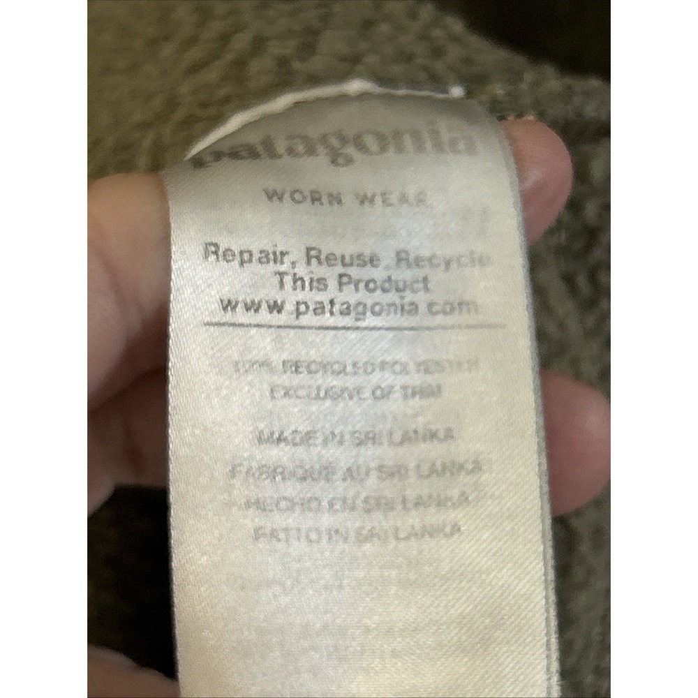 Patagonia Mens Retro Pile 1/2 Zip Pullover Sherpa Fleece Sz Large 22811 Green - Picture 7 of 8